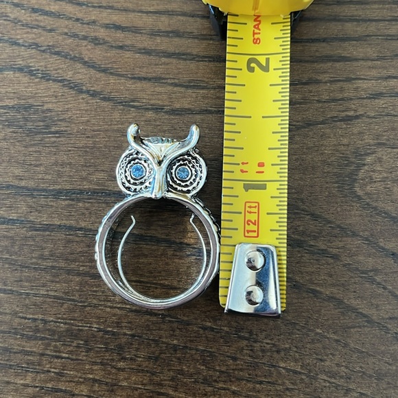 Owl Ring, Adjustable Ring - Picture 4 of 5